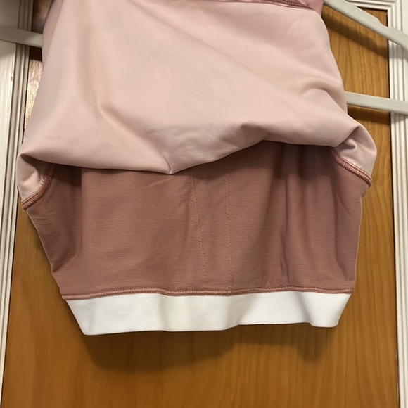 Athleta Pink Tie-Dye Cropped Racerback Tank. Women’s S. Built in Bra. - Picture 3 of 4